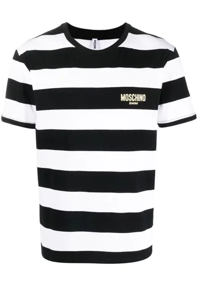 Moschino T-shirt Prisoner In Bianco