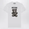 Moschino Logo Printed Cotton Jersey T-shirt In White