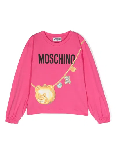 Moschino T-shirt Teddy Bear In Pink