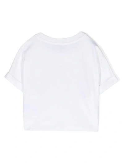 Moschino T-shirt Teddy Logo In White