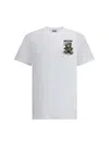 Moschino Teddy Logo Print Crewneck T-shirt In White