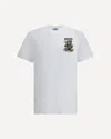 Moschino Teddy Logo Print Crewneck T-shirt In White