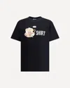 Moschino T-shirt Whit Maxi Print In Black