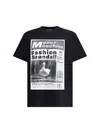 Moschino T-shirt Whit Maxi Print In Black