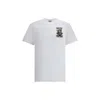 Moschino Teddy Logo Print Crewneck T-shirt In White