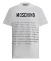 Moschino T-shirt With Lettering Print In White