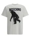 Moschino T-shirt Chimpanzee Print In White