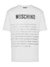 Moschino T-shirt With Lettering Print In White