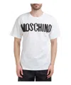 Moschino Zip Logo T-shirt In White In White