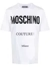 Moschino Couture Man T-shirt White Size L Organic Cotton In White