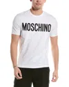 Moschino Cotton T-shirt With Logo Print In White