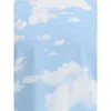 Moschino T-shirt With Cloud Print In Blue