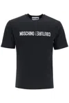 MOSCHINO T-SHIRT WITH EMBROIDERED LETTERING