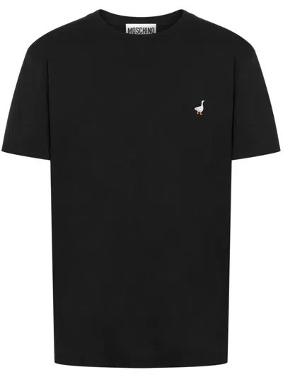 MOSCHINO MOSCHINO T-SHIRT WITH EMBROIDERY