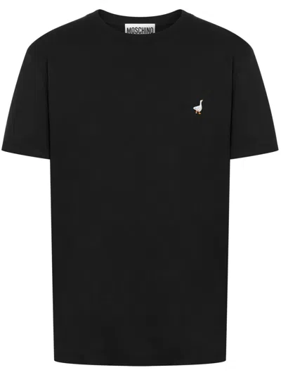 MOSCHINO T-SHIRT WITH EMBROIDERY
