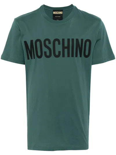 Moschino T-shirt With Logo In Green