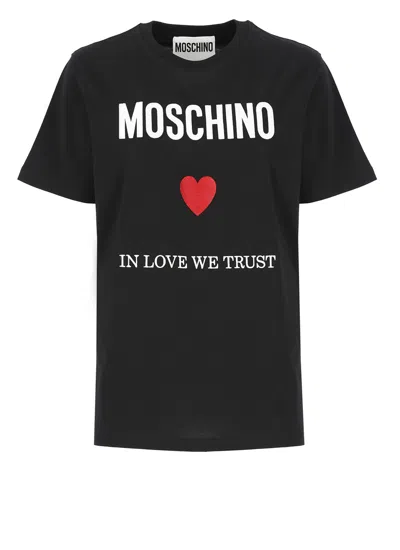 MOSCHINO T-SHIRT WITH LOGO