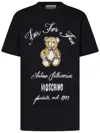 Moschino Teddy Bear Mini Dress In Black