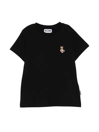 Moschino Kids' T-shirt With Logo In Black