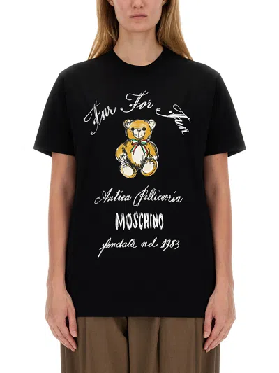 MOSCHINO T-SHIRT WITH LOGO