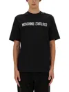 Moschino Men's T-shirt With Logo In Black
