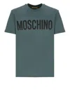 Moschino Logo-print Cotton T-shirt In Green