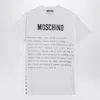 Moschino Crew Neck Graphic Print Short Sleeves In White