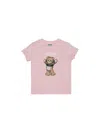 Moschino T-shirt With Logo In Pink