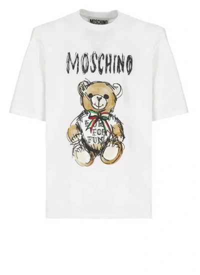Moschino T-shirt With Logo In White