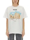 Moschino Illustration-print Organic Cotton T-shirt In White