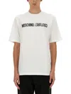 Moschino Upside Down Logo T-shirt In White