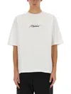 Moschino Short Sleeve Logo T Shirt White In White