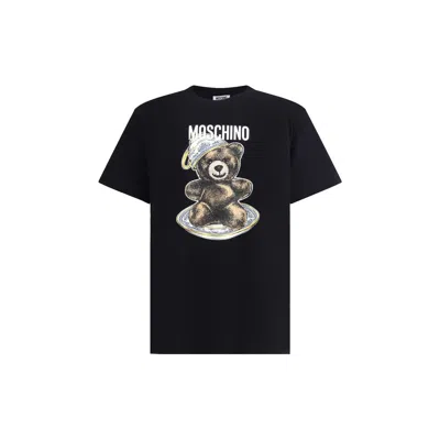 Moschino T-shirt With Print In Black
