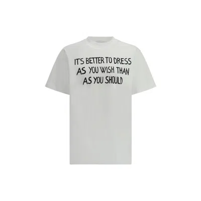 Moschino T Shirt With Lettering Print In White