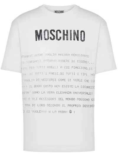MOSCHINO T-SHIRT WITH PRINT