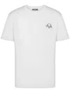 Moschino Embroidered-laurel Crown Crewneck T-shirt In White