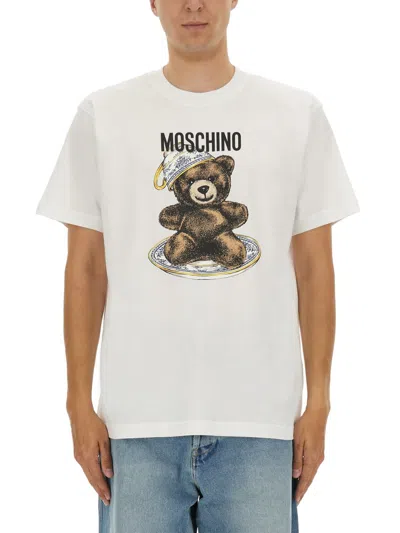 MOSCHINO T-SHIRT WITH PRINT