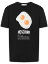 Moschino Logo-printed Crewneck T-shirt In Black