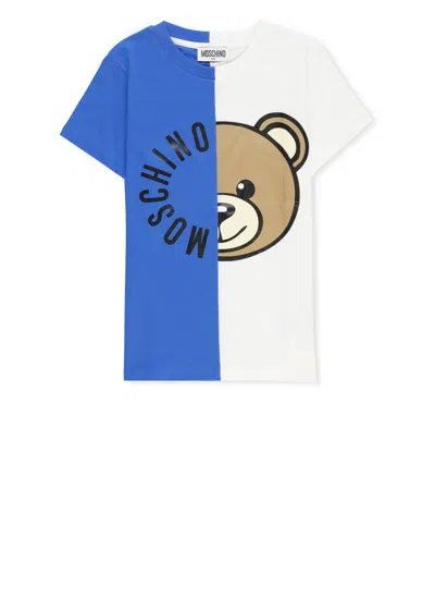 Moschino Kids' T-shirt With Print In Blue