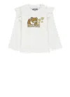 Moschino T-shirt With Print In Ivory