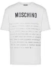 Moschino T-shirt With Lettering Print In White