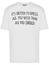 Moschino T-shirt With Lettering Print In White