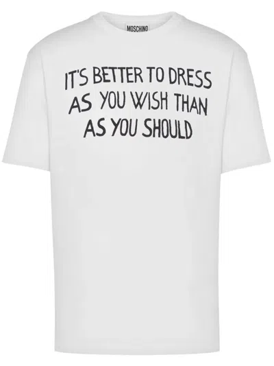 MOSCHINO MOSCHINO T-SHIRT WITH PRINT