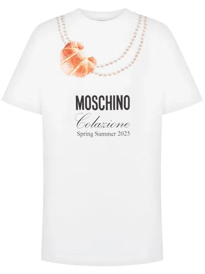 MOSCHINO T-SHIRT WITH PRINT