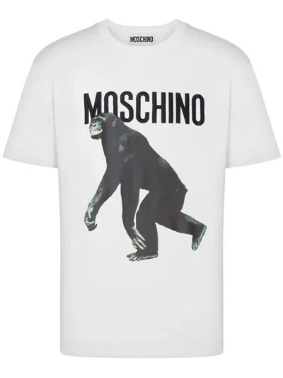 MOSCHINO T-SHIRT WITH PRINT