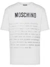 Moschino T-shirt With Lettering Print In White