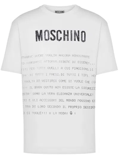 MOSCHINO T-SHIRT WITH PRINT