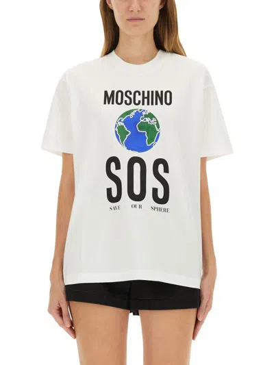 MOSCHINO MOSCHINO T-SHIRT WITH PRINT