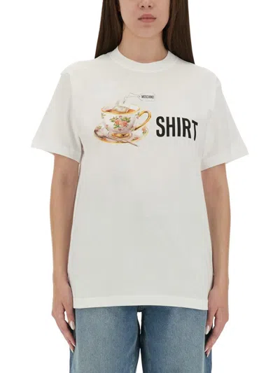 MOSCHINO MOSCHINO T-SHIRT WITH PRINT