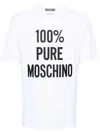 Moschino Versatile Crew Neck T-shirt In White